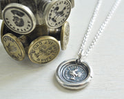rooster wax seal pendant