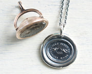 lovebirds wax seal jewelry