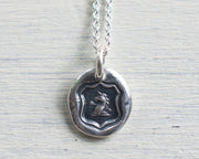 unicorn wax seal pendant