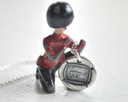 cannon wax seal necklace