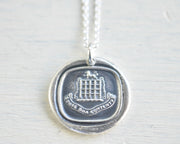 portcullis wax seal pendant