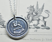 griffin wax seal necklace - FORWARD - wax seal jewelry