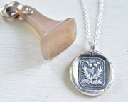 scottish thistle wax seal jewelry