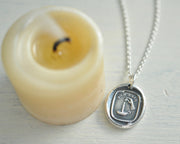 candle wax seal necklace