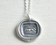 fox wax seal pendant