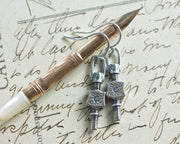 pocket watch earrings