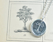tree of life wax seal necklace