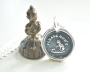 cat wax seal pendant