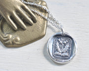 scottish thistle necklace