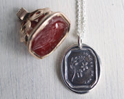 forget me not wax seal jewelry