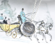 coaching wax seal necklace