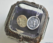 lion wax seal necklace