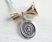 spurred boot wax seal pendant