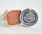 portcullis wax seal jewelry