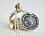 portcullis wax seal pendant