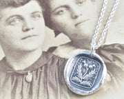 scottish thistle wax seal pendant