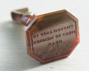 though lost to sight wax seal intaglio