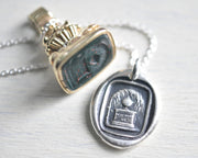 urn memorial wax seal pendant