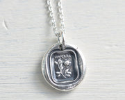 rose wax seal pendant