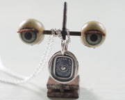 eye wax seal necklace