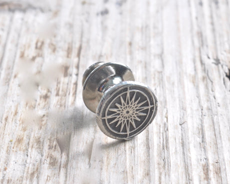compass tie tack pin