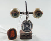 eye wax seal necklace