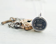 mum wax seal necklace