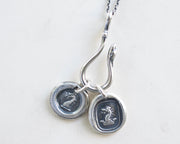 dragon wax seal necklace
