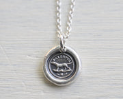 dog wax seal pendant