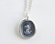dragon wax seal necklace