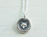 fox wax seal pendant