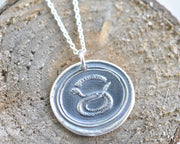 snake wax seal pendant