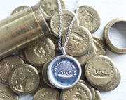 serpent wax seal necklace