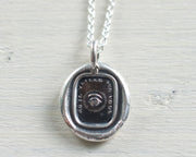 eye wax seal pendant