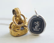 dragon wax seal pendant