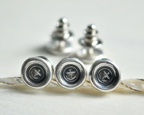 anchor wax seal tie tack