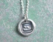 frog wax seal necklace