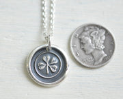 four leaf clover pendant