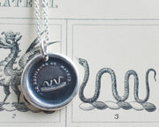 snake wax seal necklace