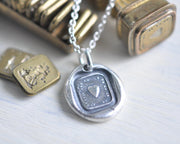 heart wax seal jewelry