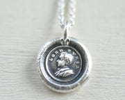 Lord Byron wax seal pendant