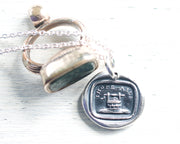 well wax seal necklace