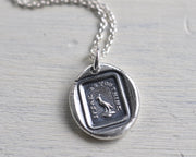 parrot wax seal pendant