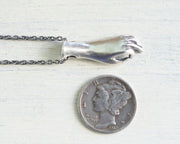 hand necklace pendant