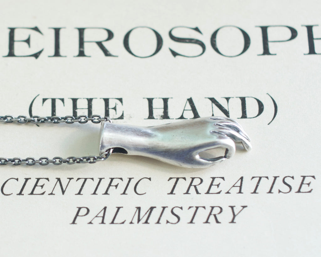 hand necklace pendant