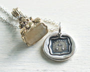 scales of justice wax seal jewelry