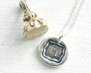 scales of justice wax seal jewelry