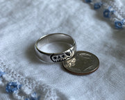 skull ring with dime