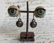 skull wax seal earrings