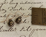 tiny skull earrings